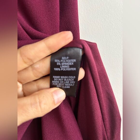 Lulu's Aveline Burgundy Off-the-Shoulder Maxi Dress - Picture 11 of 11